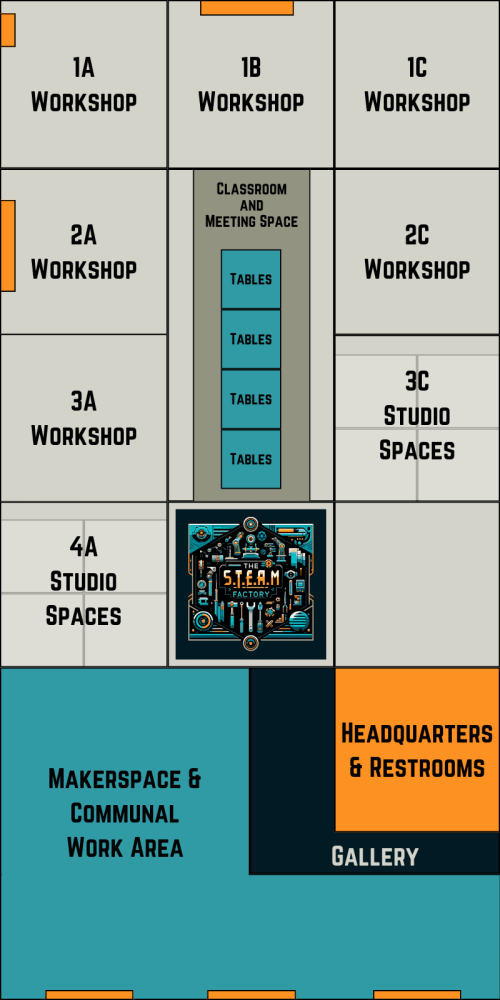 STEAM Factory Floorplan